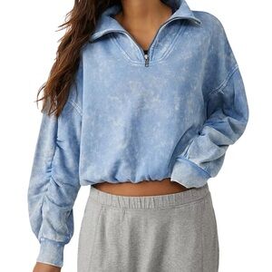 Free People Movement Valley Girl Quarter Zip Sweatshirt